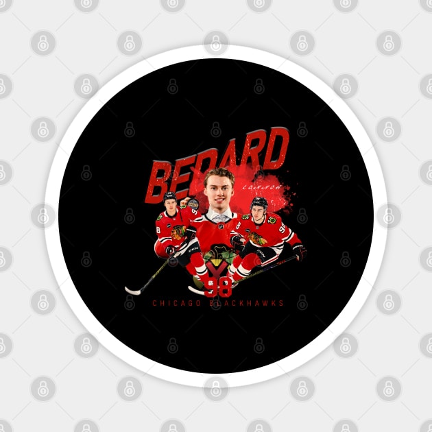 Connor Bedard 98 Hockey Magnet by Resatuki